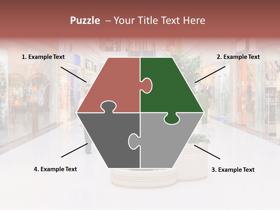 Shopping Hall #4. Motion Blur PowerPoint Template