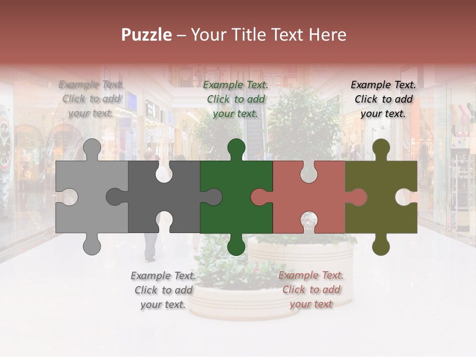 Shopping Hall #4. Motion Blur PowerPoint Template