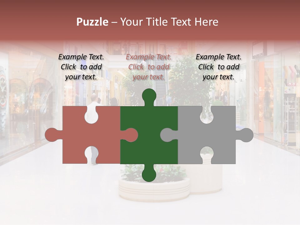 Shopping Hall #4. Motion Blur PowerPoint Template