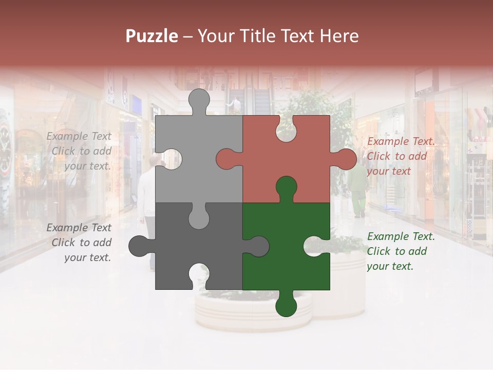 Shopping Hall #4. Motion Blur PowerPoint Template