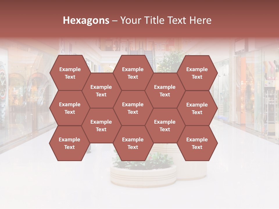 Shopping Hall #4. Motion Blur PowerPoint Template