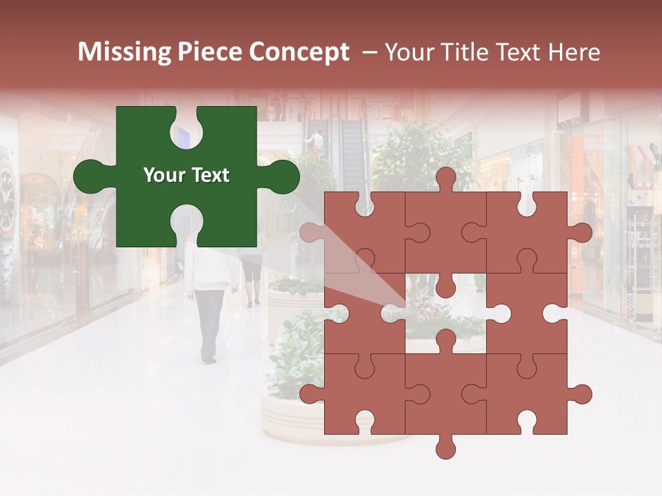 Shopping Hall #4. Motion Blur PowerPoint Template