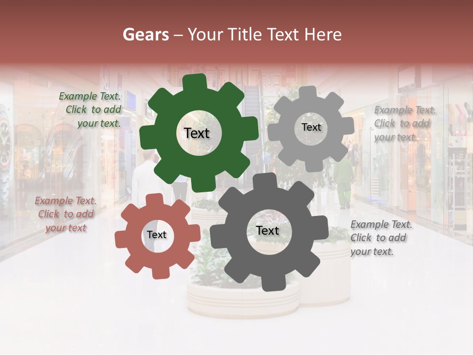 Shopping Hall #4. Motion Blur PowerPoint Template