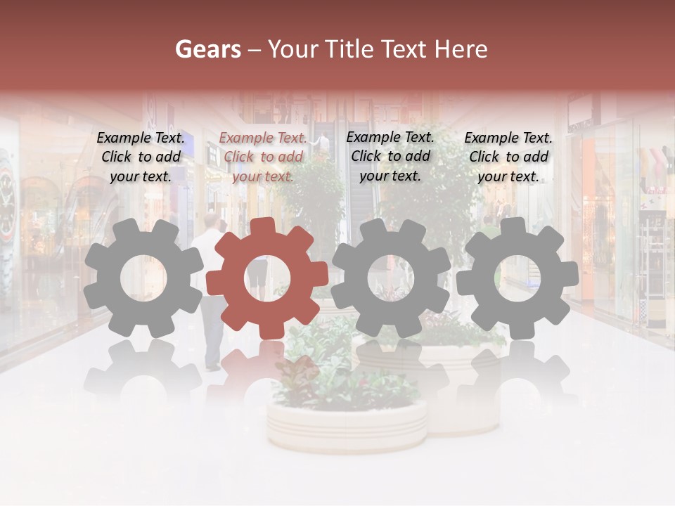 Shopping Hall #4. Motion Blur PowerPoint Template