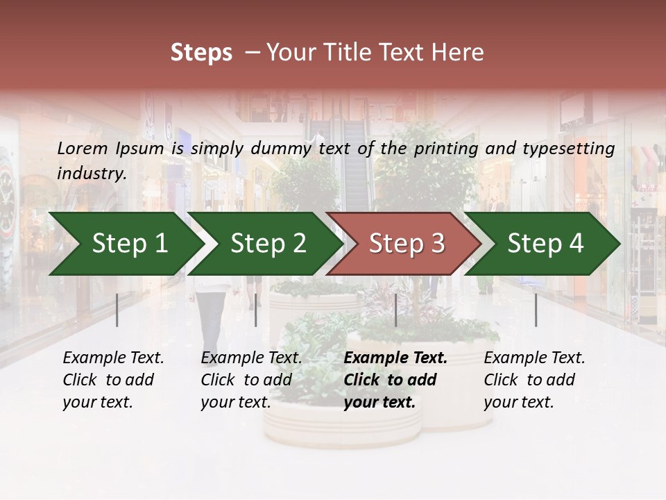 Shopping Hall #4. Motion Blur PowerPoint Template