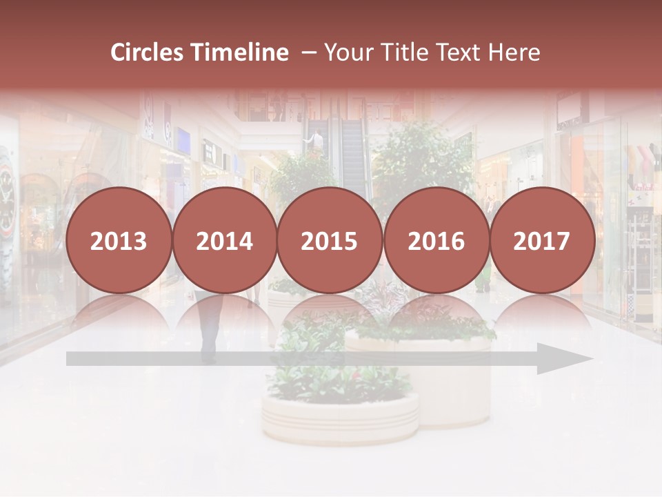 Shopping Hall #4. Motion Blur PowerPoint Template