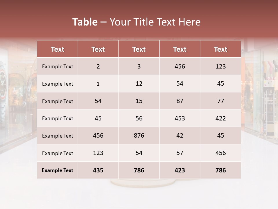 Shopping Hall #4. Motion Blur PowerPoint Template