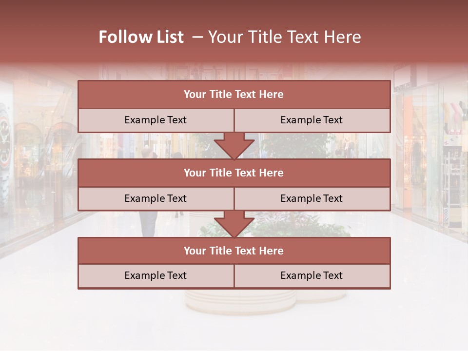 Shopping Hall #4. Motion Blur PowerPoint Template