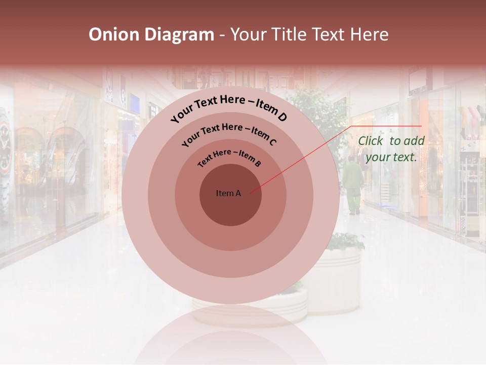 Shopping Hall #4. Motion Blur PowerPoint Template