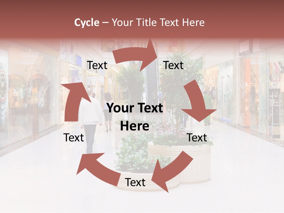 Shopping Hall #4. Motion Blur PowerPoint Template