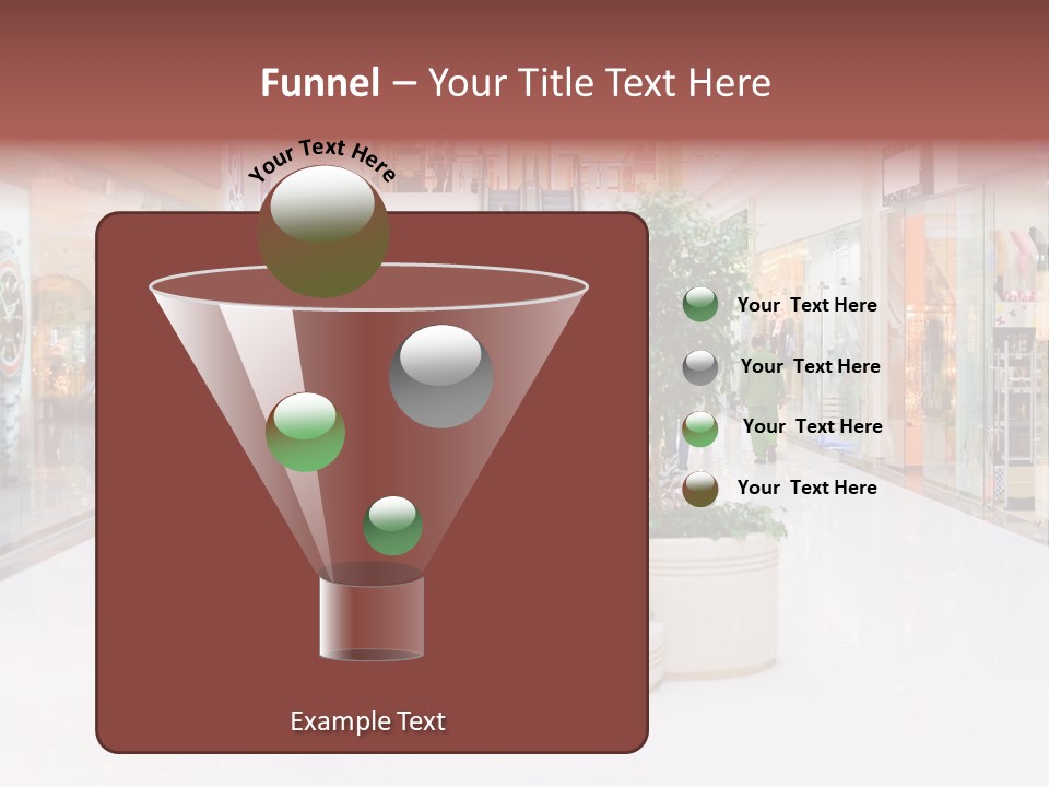 Shopping Hall #4. Motion Blur PowerPoint Template