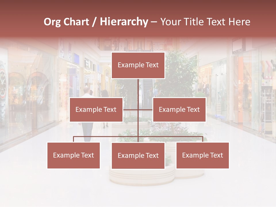 Shopping Hall #4. Motion Blur PowerPoint Template