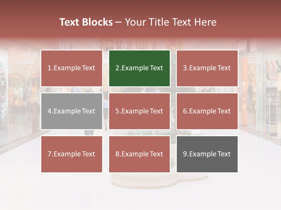 Shopping Hall #4. Motion Blur PowerPoint Template