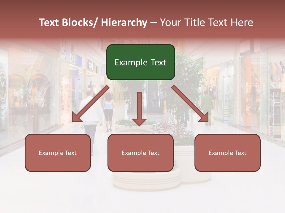 Shopping Hall #4. Motion Blur PowerPoint Template