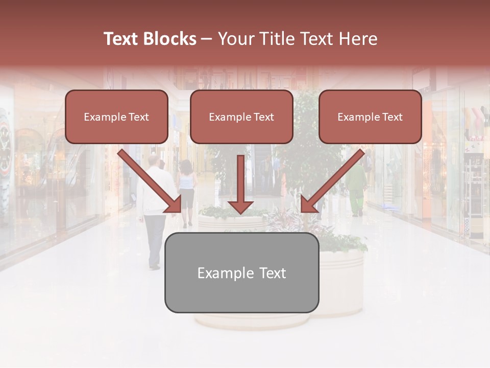 Shopping Hall #4. Motion Blur PowerPoint Template