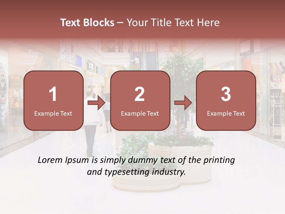 Shopping Hall #4. Motion Blur PowerPoint Template