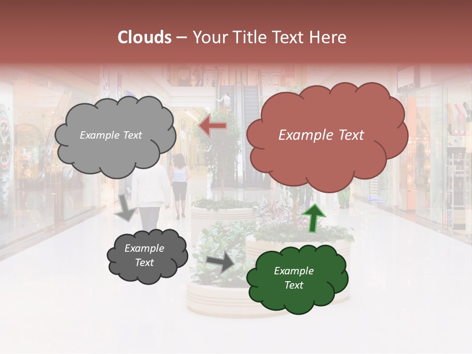 Shopping Hall #4. Motion Blur PowerPoint Template