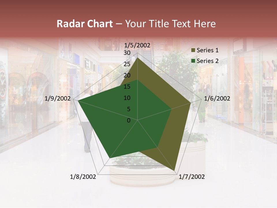 Shopping Hall #4. Motion Blur PowerPoint Template