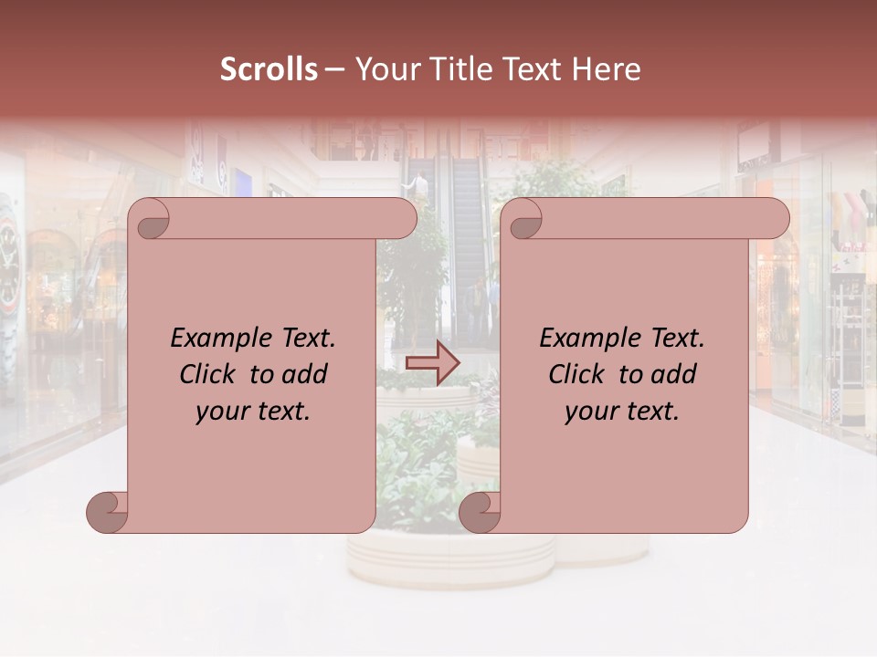 Shopping Hall #4. Motion Blur PowerPoint Template