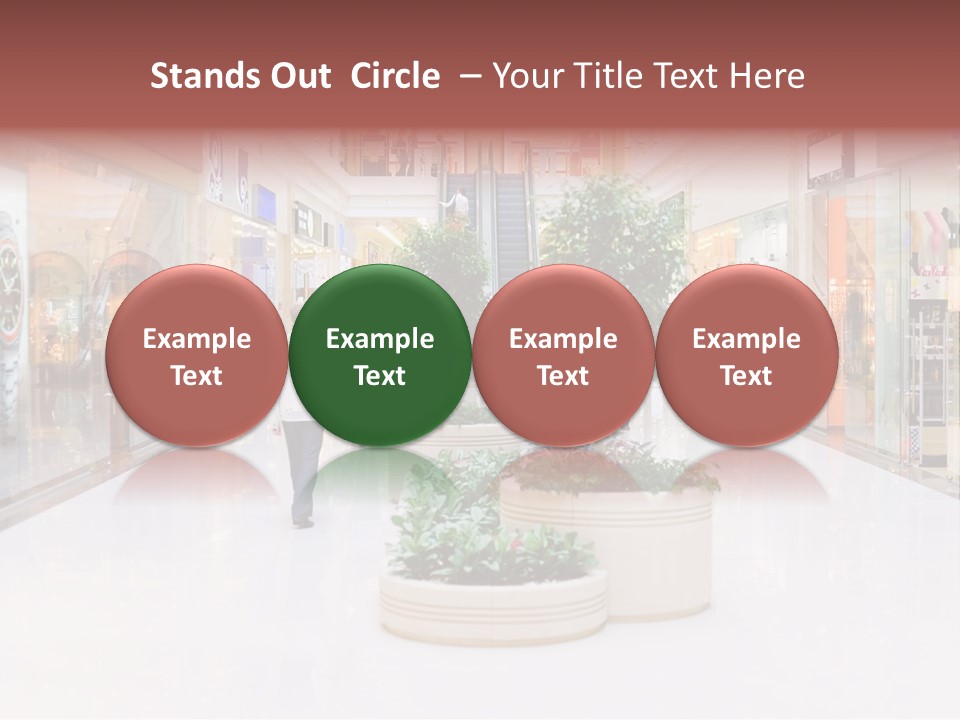 Shopping Hall #4. Motion Blur PowerPoint Template