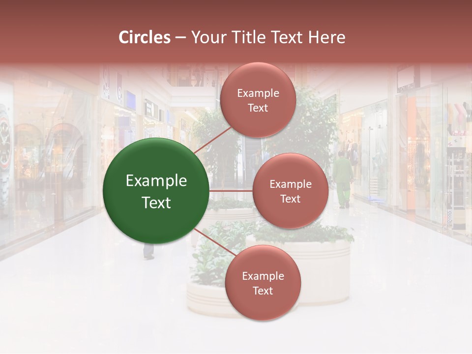 Shopping Hall #4. Motion Blur PowerPoint Template