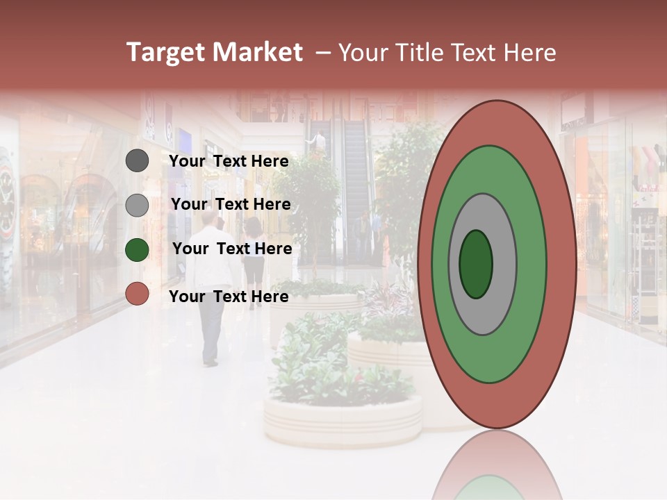 Shopping Hall #4. Motion Blur PowerPoint Template