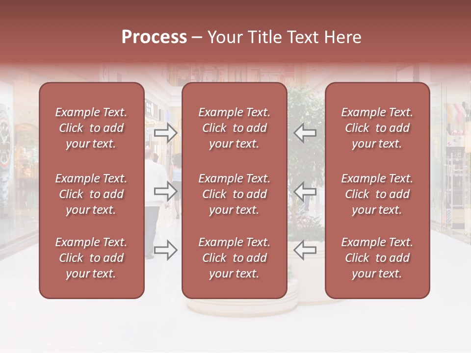 Shopping Hall #4. Motion Blur PowerPoint Template