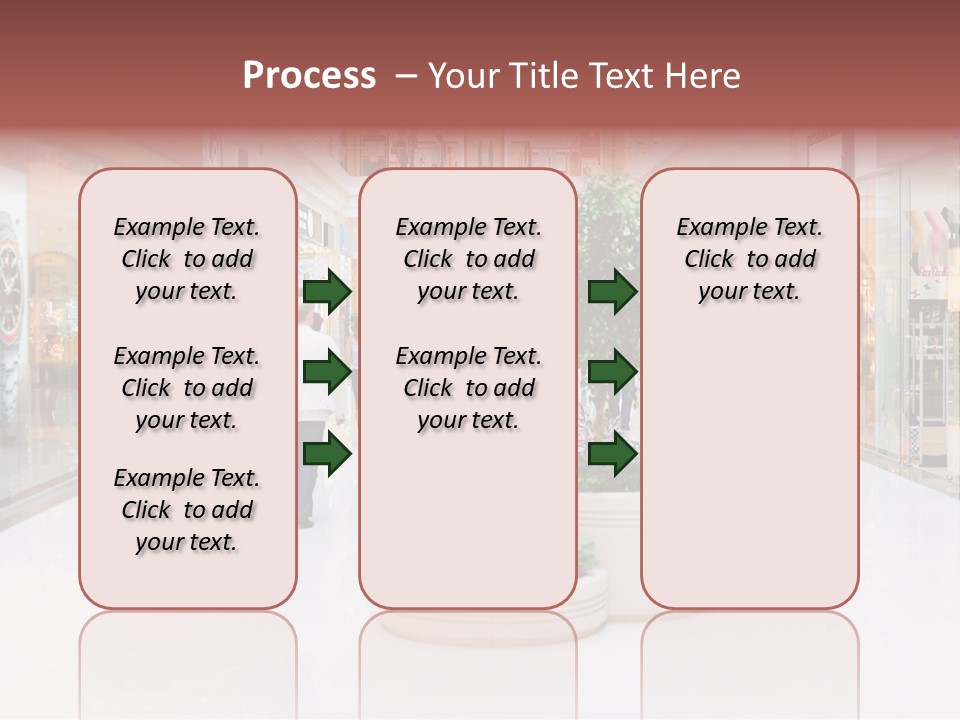 Shopping Hall #4. Motion Blur PowerPoint Template