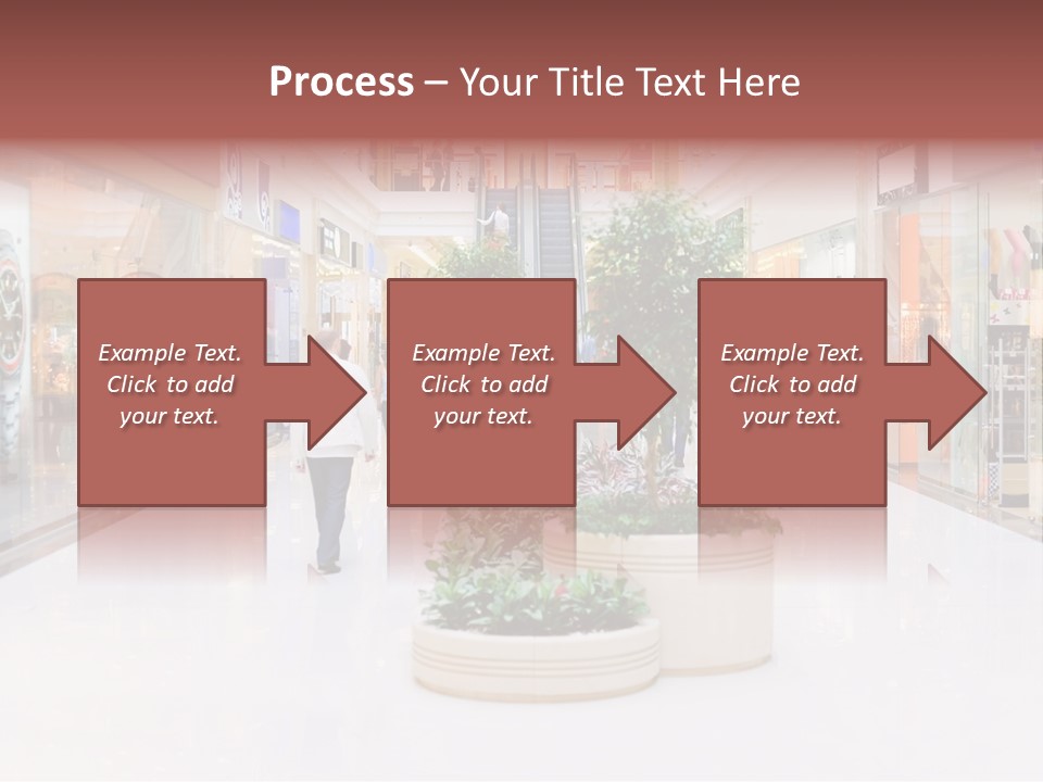 Shopping Hall #4. Motion Blur PowerPoint Template