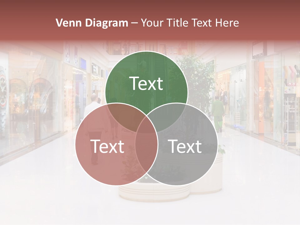 Shopping Hall #4. Motion Blur PowerPoint Template