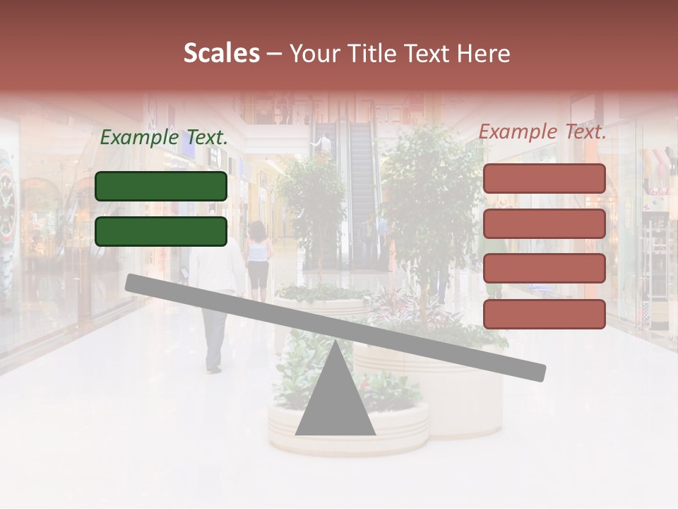 Shopping Hall #4. Motion Blur PowerPoint Template