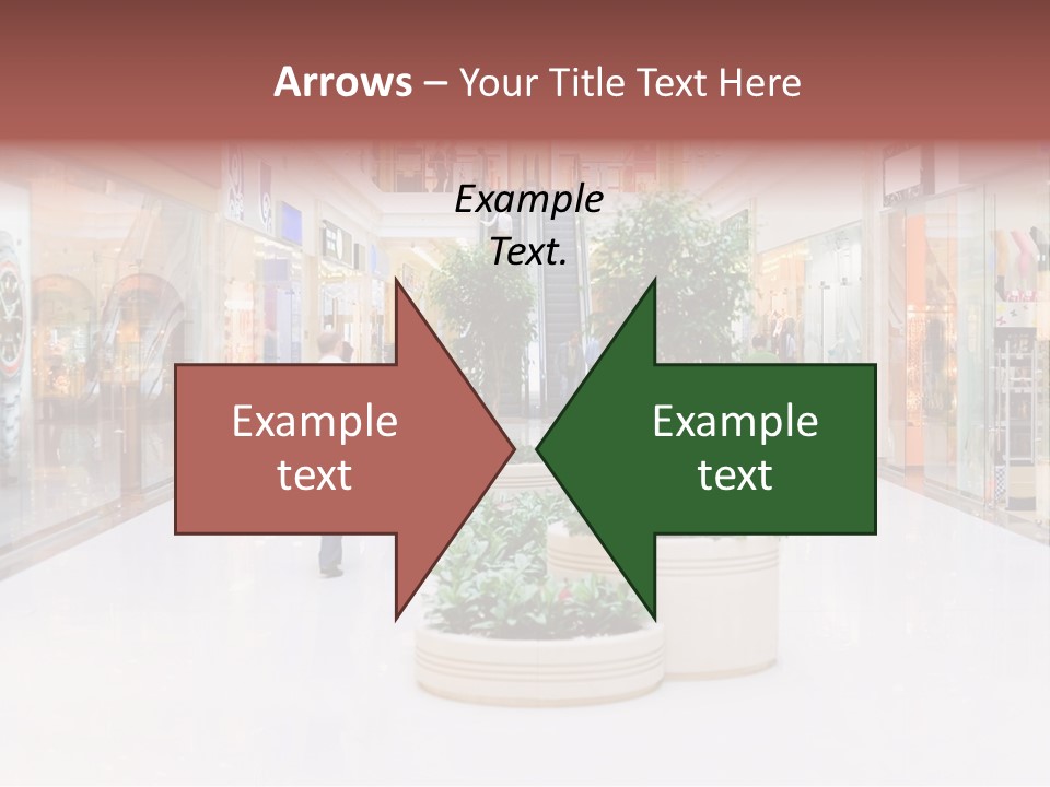 Shopping Hall #4. Motion Blur PowerPoint Template
