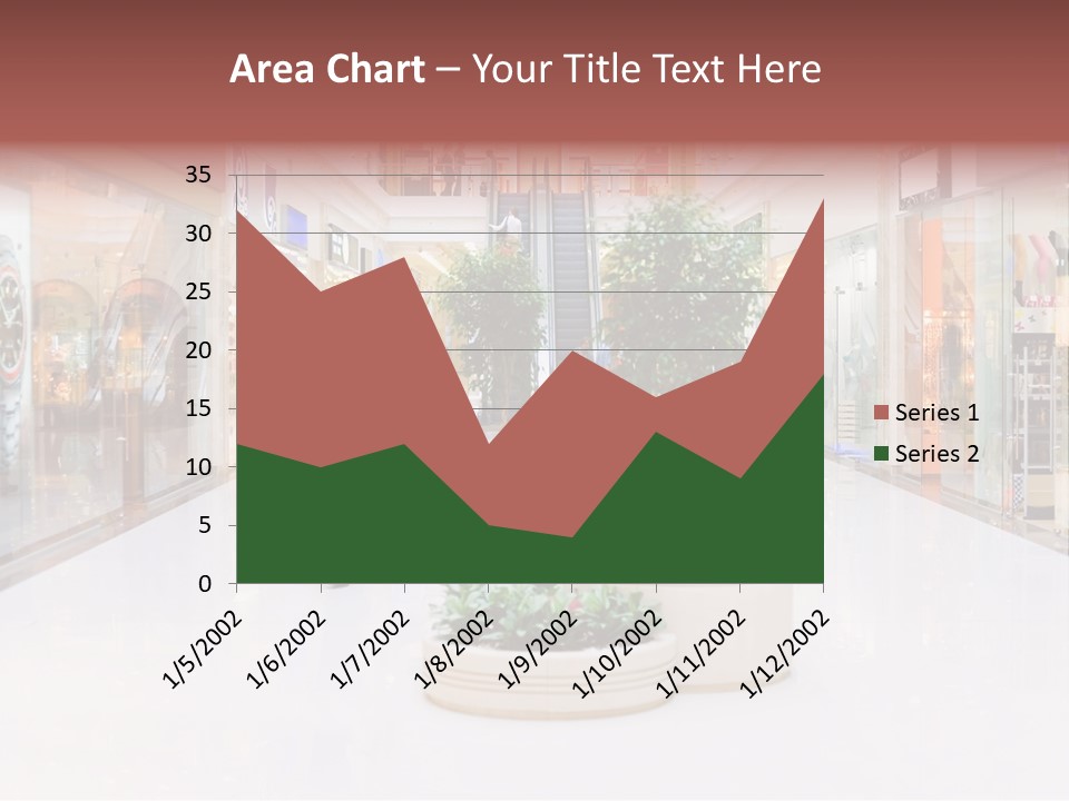 Shopping Hall #4. Motion Blur PowerPoint Template