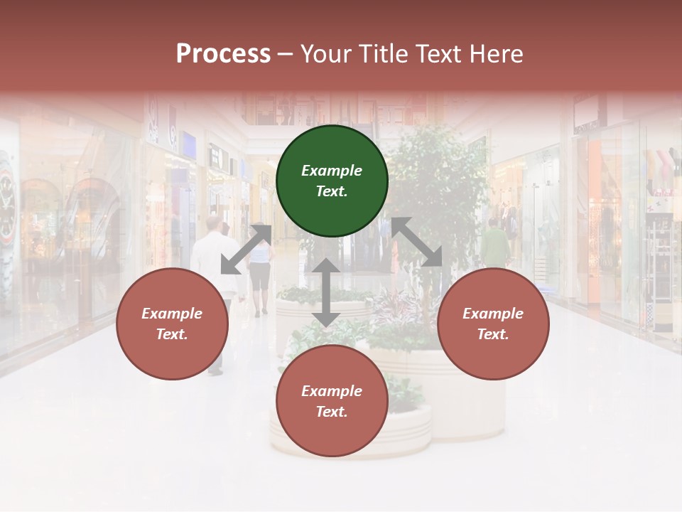 Shopping Hall #4. Motion Blur PowerPoint Template