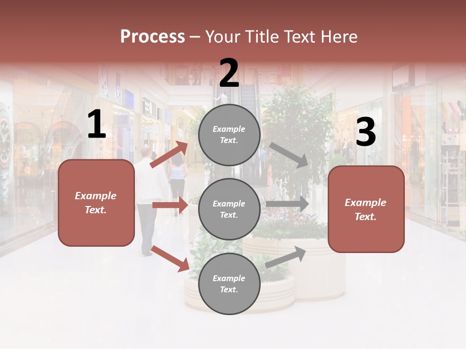 Shopping Hall #4. Motion Blur PowerPoint Template