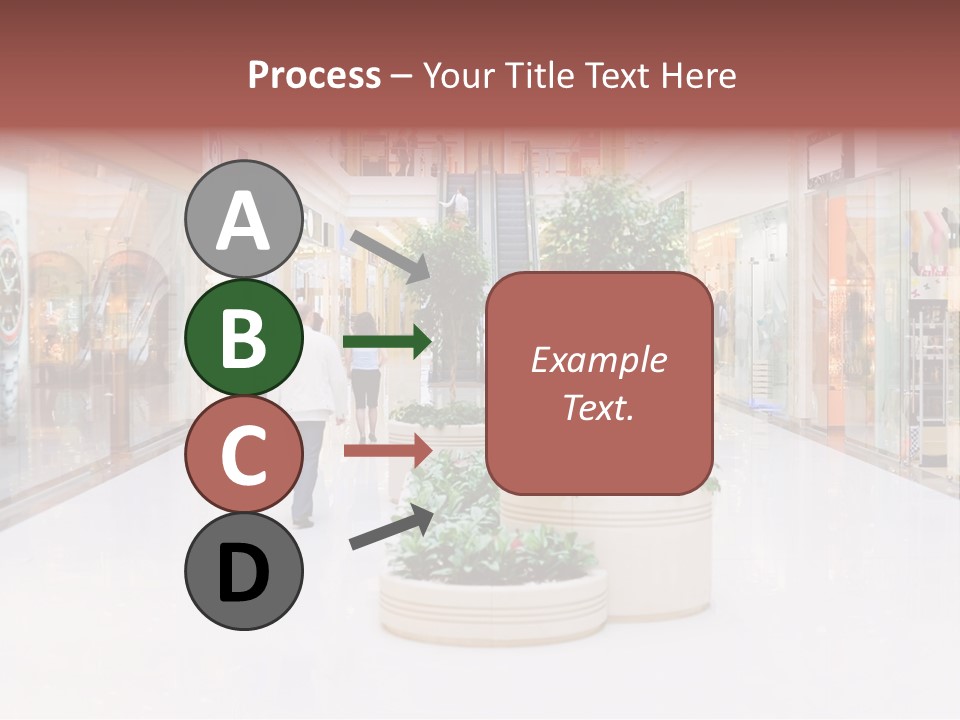 Shopping Hall #4. Motion Blur PowerPoint Template