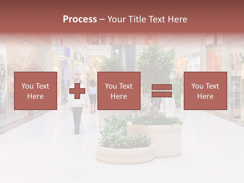 Shopping Hall #4. Motion Blur PowerPoint Template
