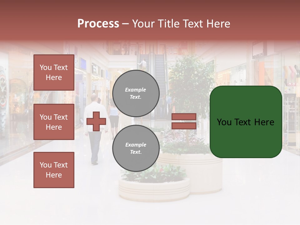 Shopping Hall #4. Motion Blur PowerPoint Template