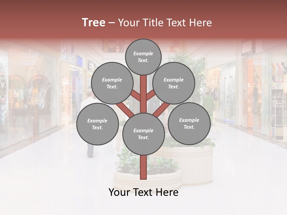 Shopping Hall #4. Motion Blur PowerPoint Template