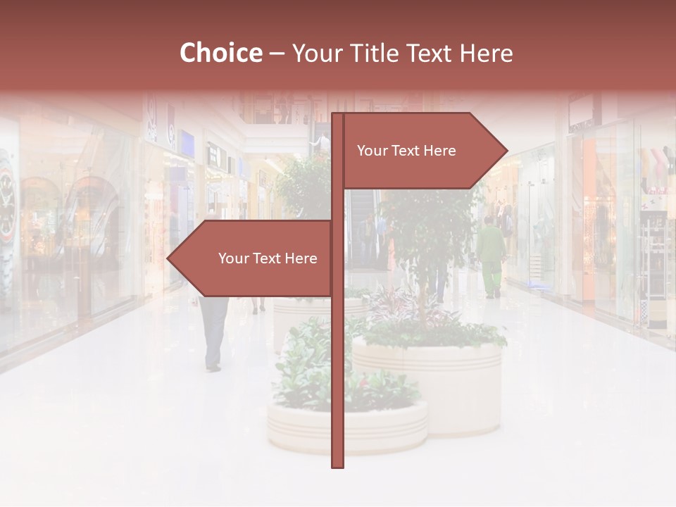 Shopping Hall #4. Motion Blur PowerPoint Template