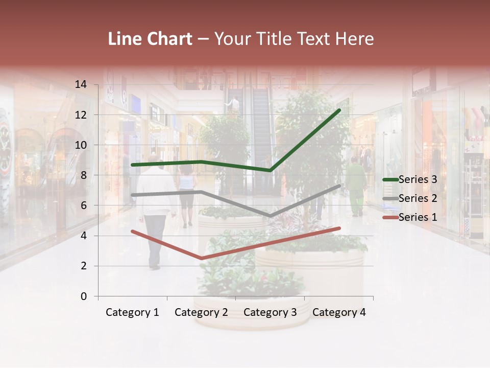 Shopping Hall #4. Motion Blur PowerPoint Template