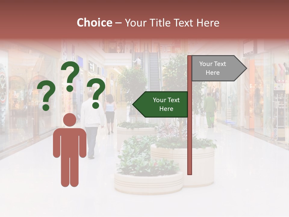 Shopping Hall #4. Motion Blur PowerPoint Template