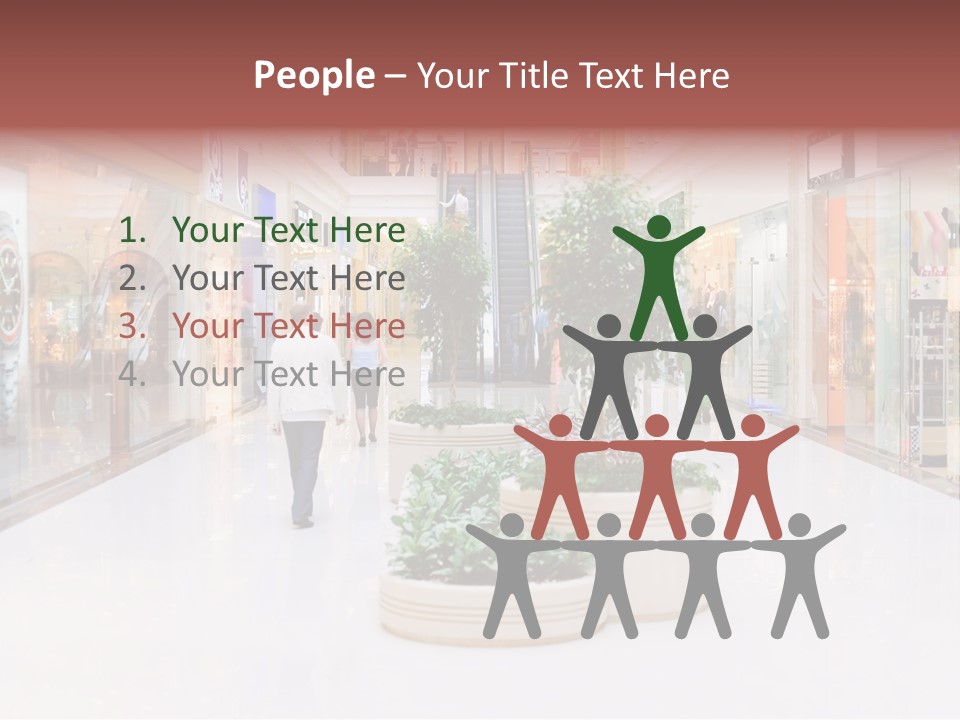 Shopping Hall #4. Motion Blur PowerPoint Template