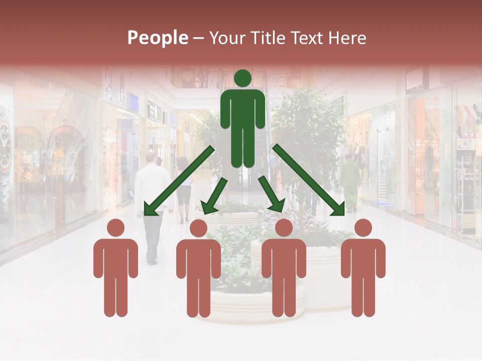 Shopping Hall #4. Motion Blur PowerPoint Template