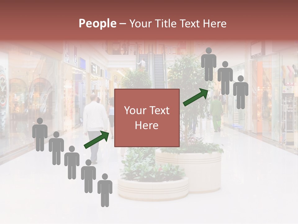 Shopping Hall #4. Motion Blur PowerPoint Template