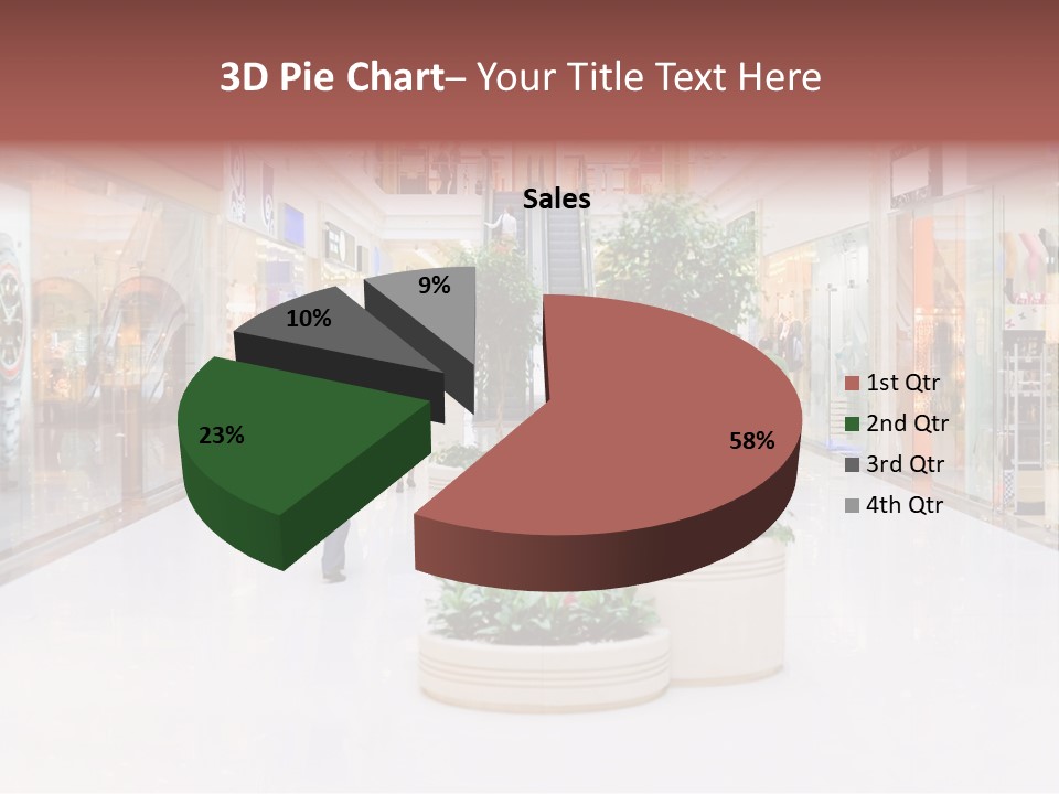 Shopping Hall #4. Motion Blur PowerPoint Template