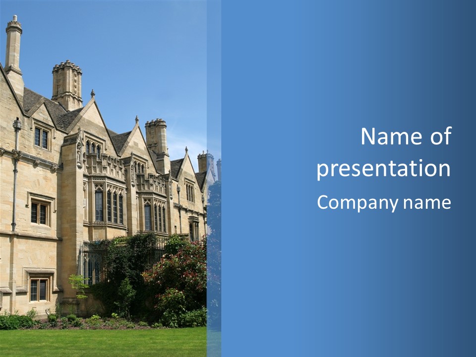 England, Oxford PowerPoint Template
