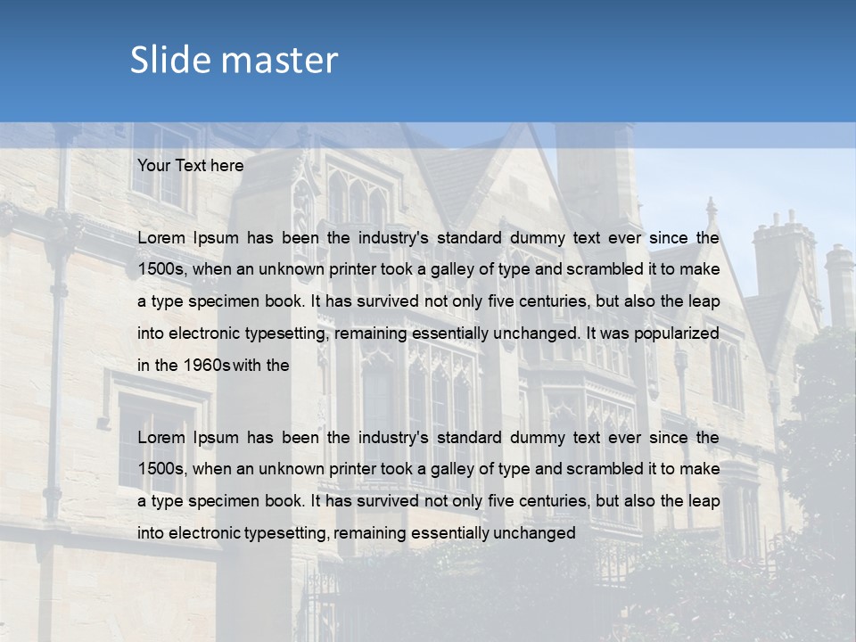 England, Oxford PowerPoint Template