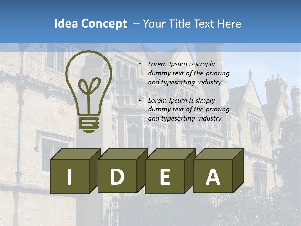 England, Oxford PowerPoint Template