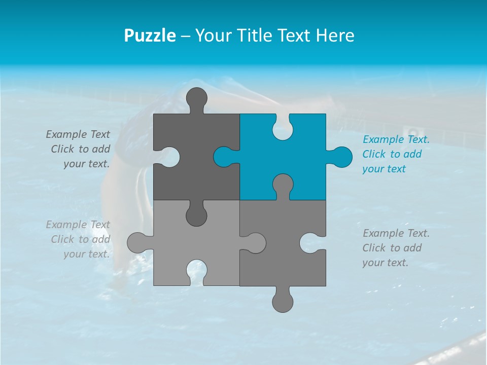 Young Boy Diving Head First Into A Swimming Pool With Head In The Water And Feet Still In The Air PowerPoint Template